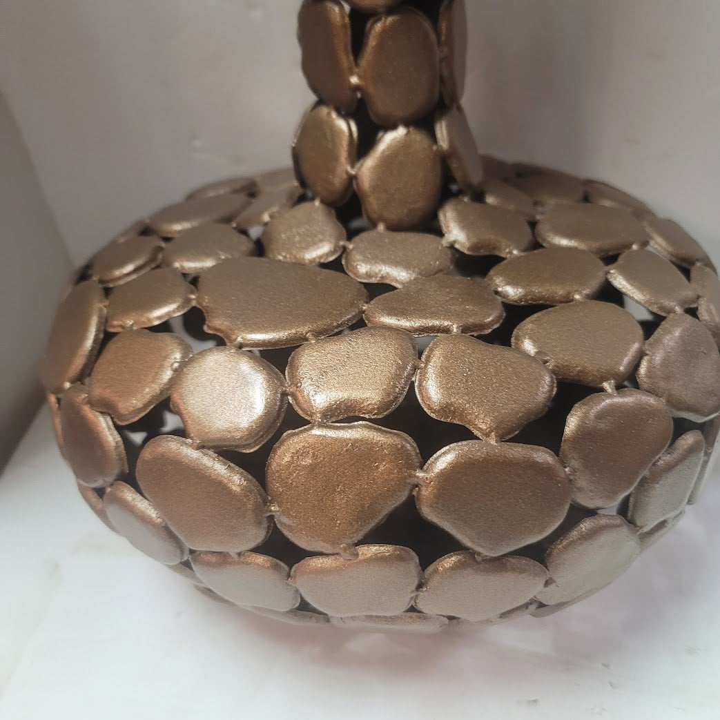 1970s Brutalist Contemporary Modern Large Scale Metal Sculptural Vase