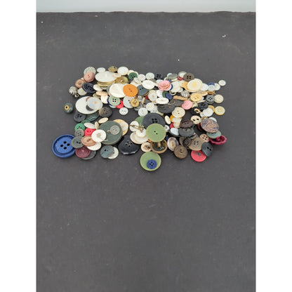 Huge 3 lb Lot Vintage to Modern Miscellaneous Sewing Buttons Craft Mix