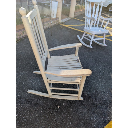 SECONDHAND SANDIES: Rocker Wood wide seat Nursery Front Porch cream