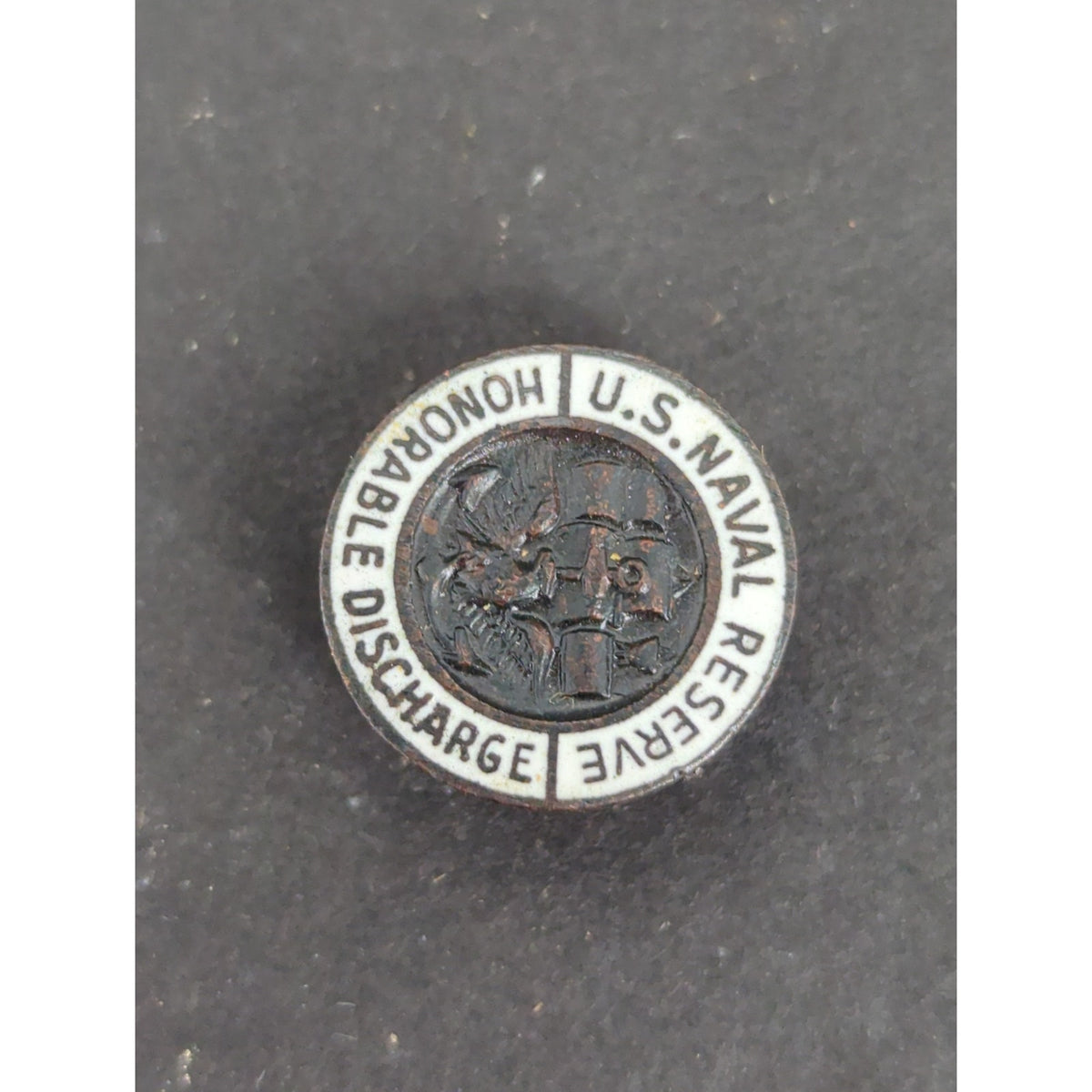 Vintage US Naval Reserve Honorable Discharge Ruptured Duck Lapel Pin WWII
