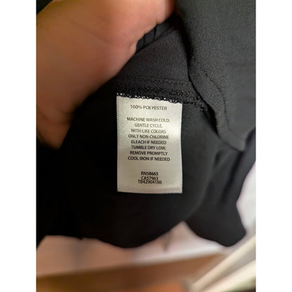 Treasure Bond NEW black sheer blouse size Small Casual long sleeve VNeck Career