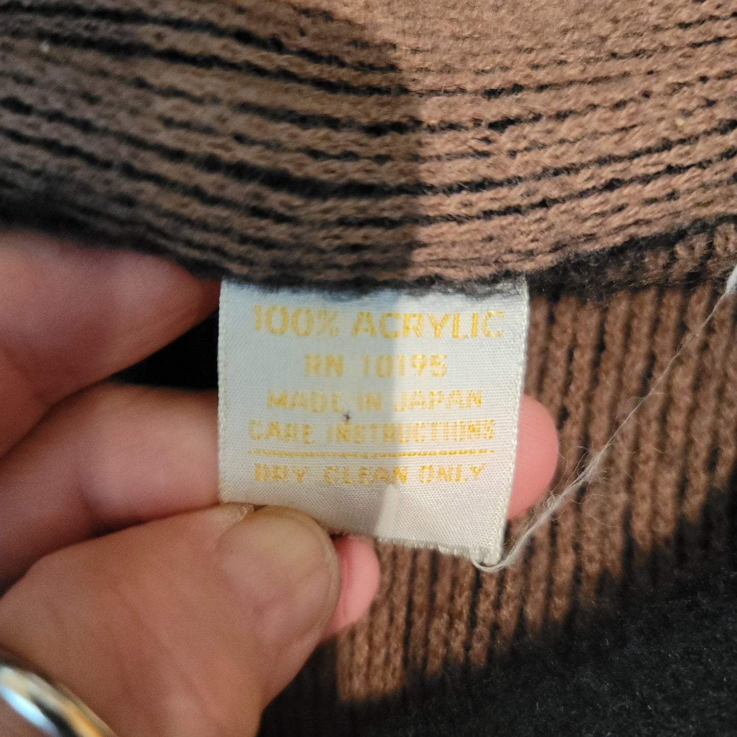 Shawl One Size Black Brown Reversible long Sweater Wrap Fringe Fuzzy Armholes