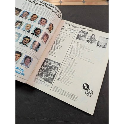 Vtg. FSU Tribe Magazine Sept 20 1980 Florida State vs East Carolina ECU Program