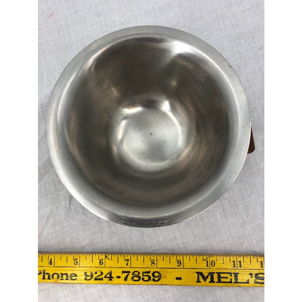 Vintage 18/8 Japan Stainless Steel Gravy Boat Bowl Dish MCM Attached Drip Plate