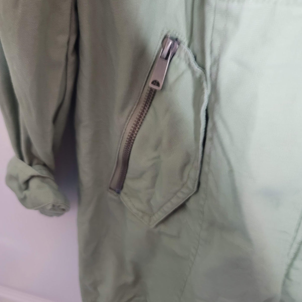 Sebby Collection Womens Large Olive Green Cargo Jacket Full Zip Hooded  Cotton