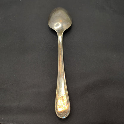 Antique 1946 Newport Silverplate Teaspoon Floral EPNS Daniel Arter Bird Hallmark