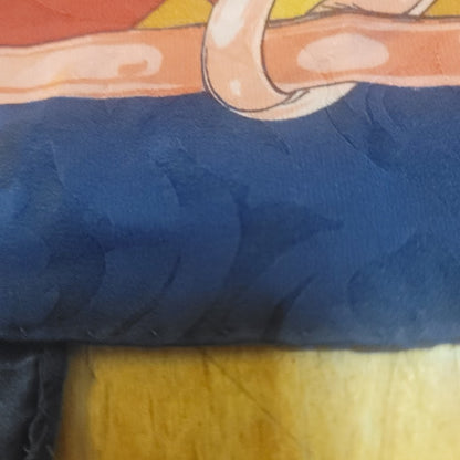 Vintage Italian Silk Scarf Red Navy Equestrian Saddle Old Money Heritage Style