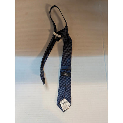 Nordstrom Kids Boys Navy Blue Geometric Printed Pre-Tied Necktie NWT