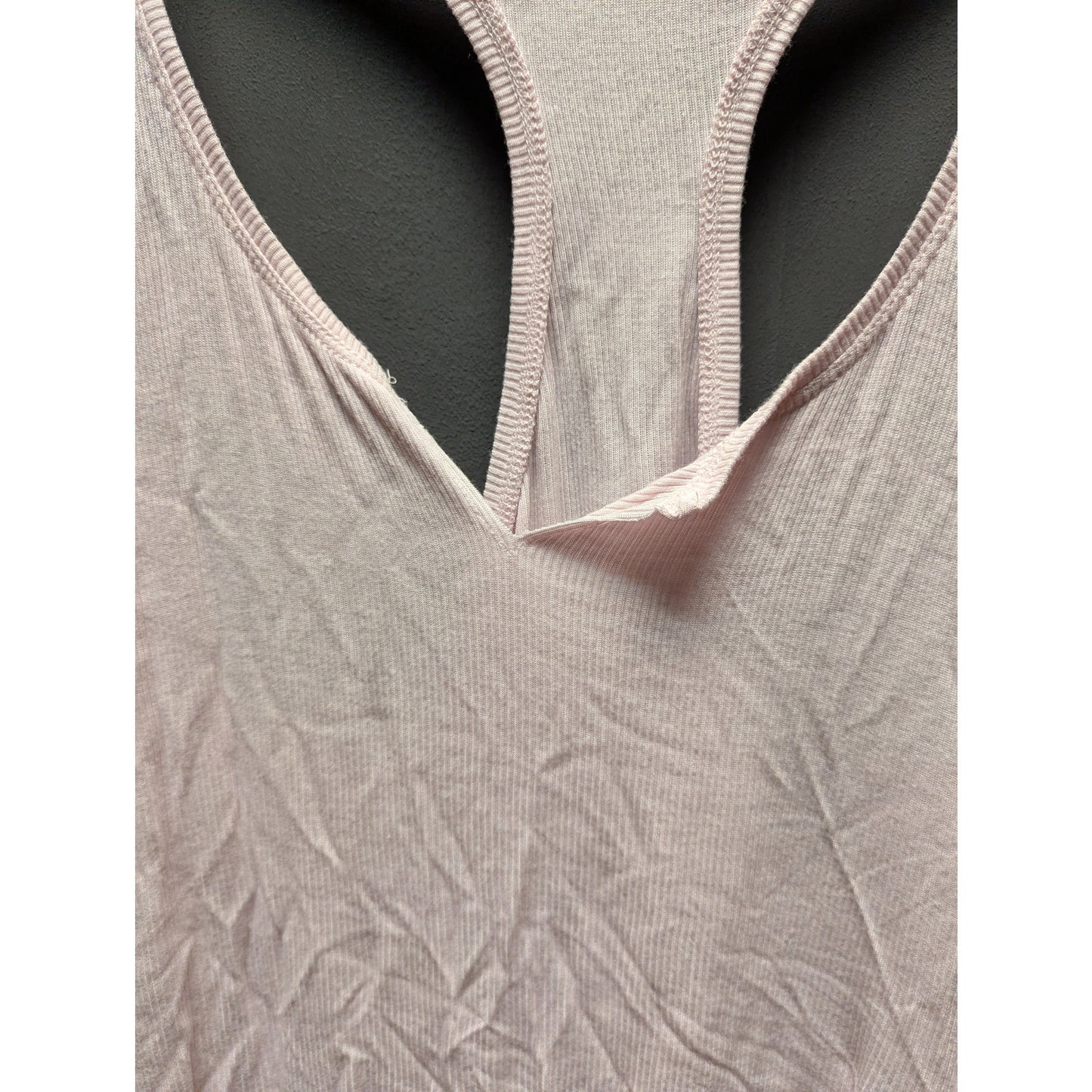 Slim Chickens Light Pink Racerback Tank Top Medium Activewear Layering Light