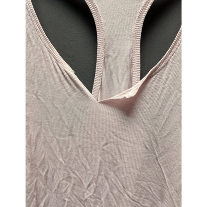 Slim Chickens Light Pink Racerback Tank Top Medium Activewear Layering Light