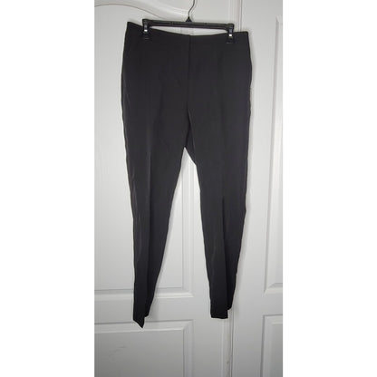 Laundry by Shelli Segal Size 10 Black Pants Trousers Flat Front career casual