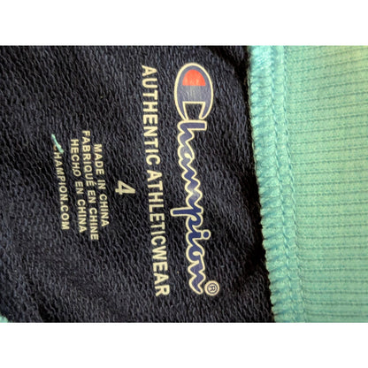 Champion Girls 2 Piece Short and Tee Set White Navy Size 4 NWT