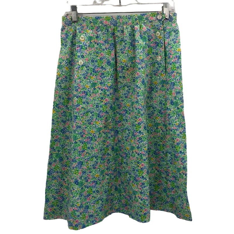 BT vintage skirt floral lightweight summer spring flowers Medium Fit Flare