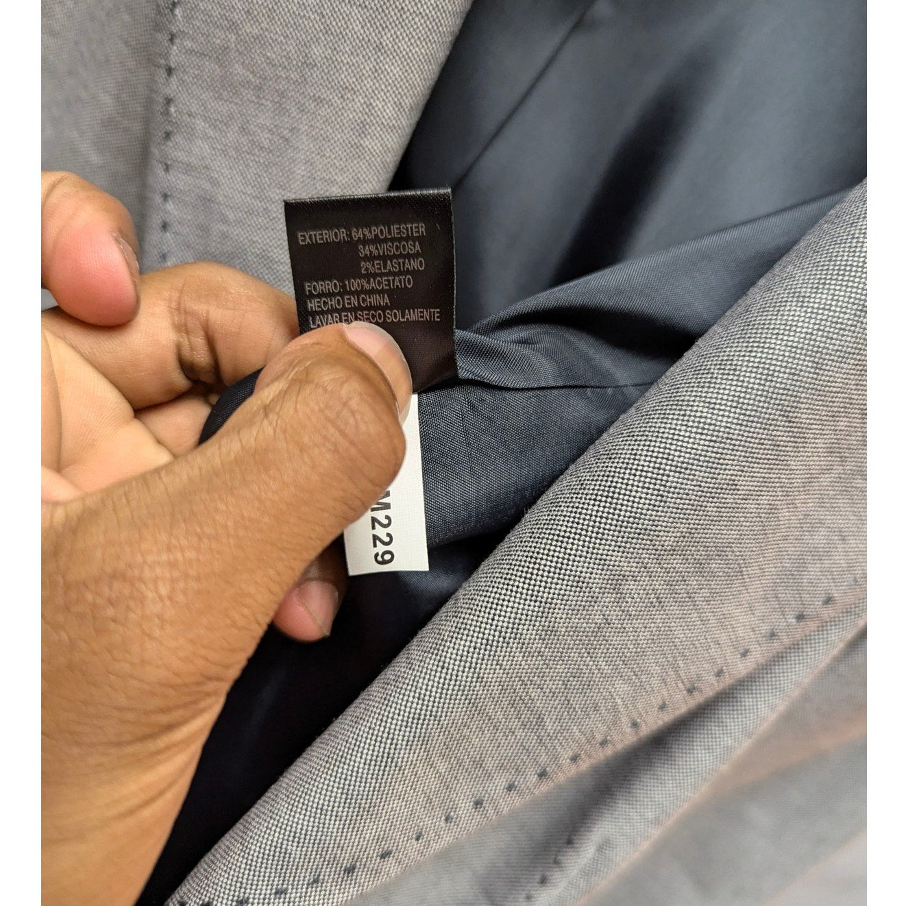 Antonio Melani Grey Tailored Blazer Pick Stitch Professional Workwear Size 6