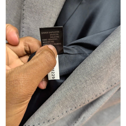 Antonio Melani Grey Tailored Blazer Pick Stitch Professional Workwear Size 6