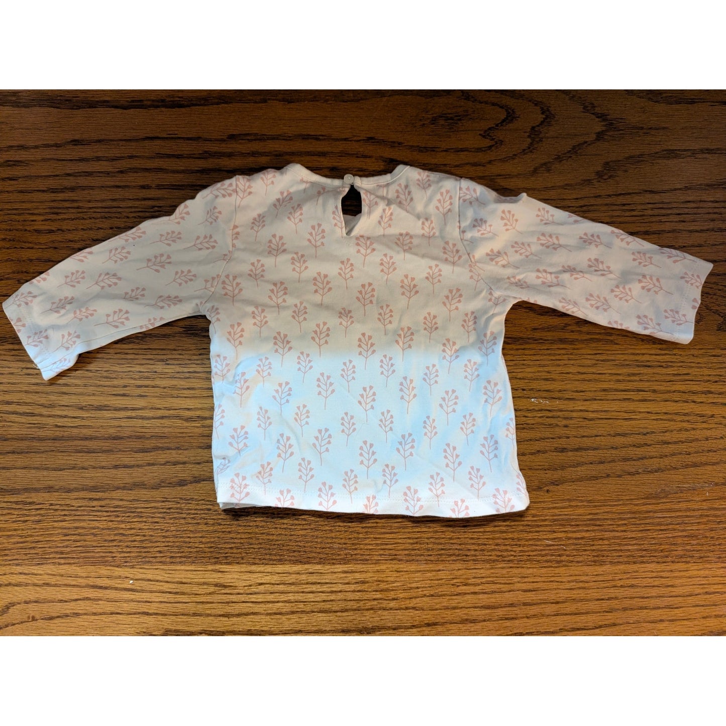 Toffy House Baby Girls Block Print Long Sleeve Top 12-18M