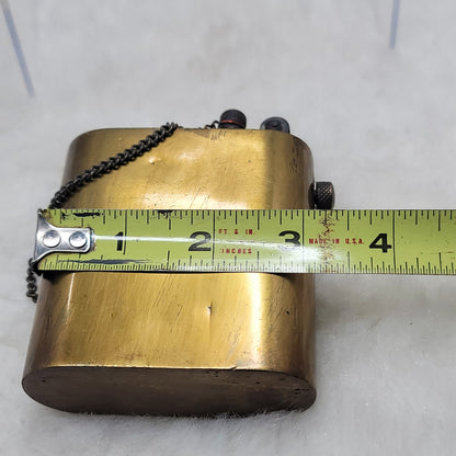 Vintage Antique Brass Lift Arm Pocket Lighter Trench Art Military Steampunk