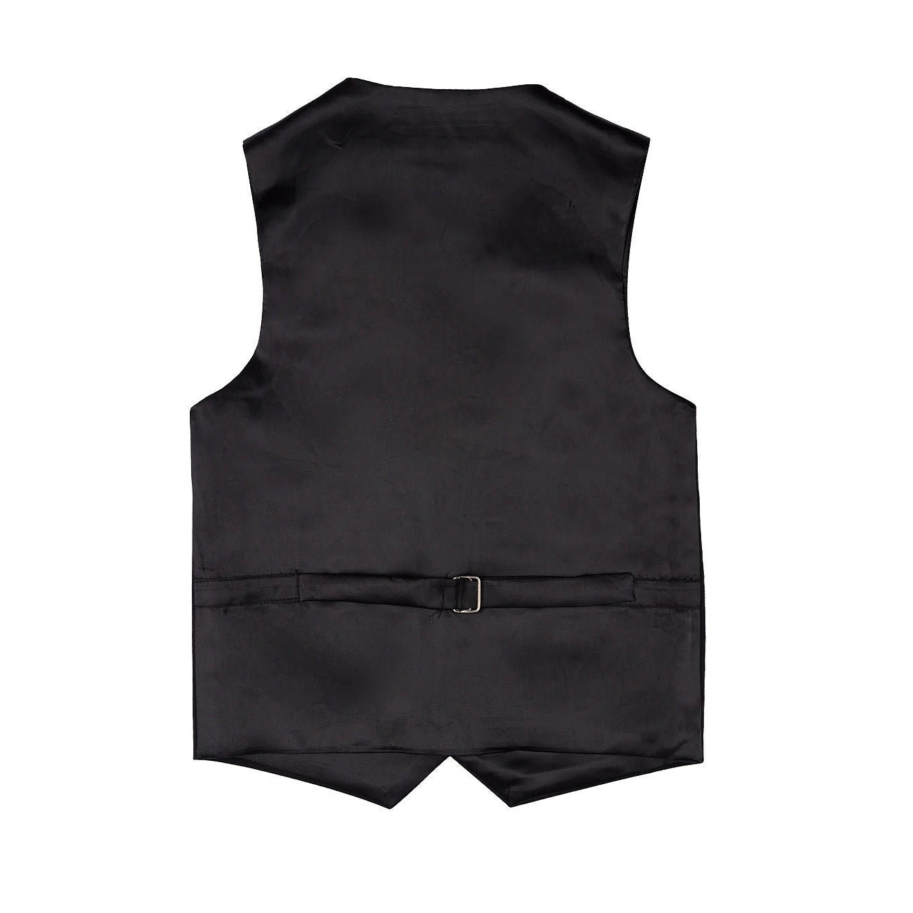 Perry Ellis Boy U-Neckline Covered Button Formal Vest Size 8 in Black NWT