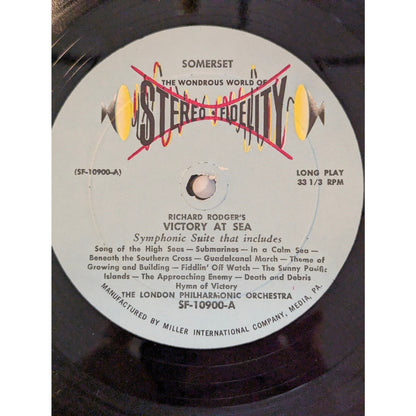 Vintage Victory at Sea & U.S. Armed Forces Symphony Stereo Fidelity Vinyl LP