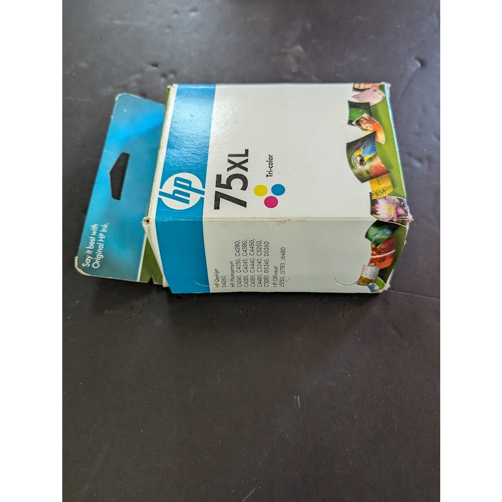 HP 75XL Tri-Color Ink Cartridge New Genuine CB338WN Expired