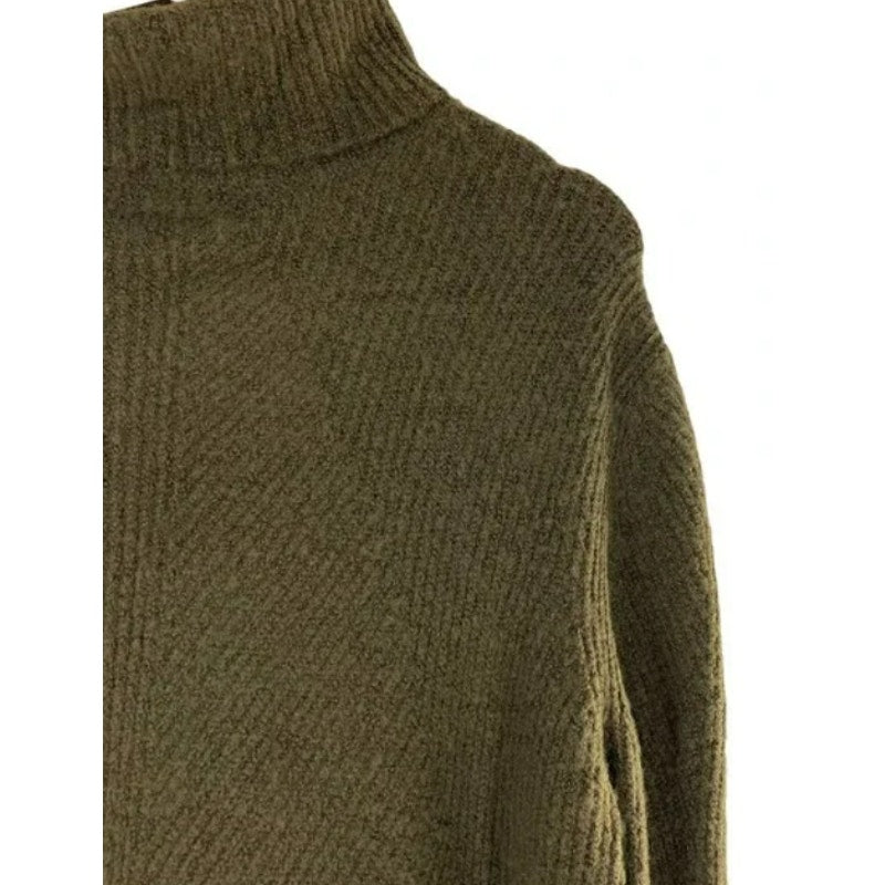 NWT Sweet Romeo Ribbed Pullover Turtleneck Sweater XS/Extra Small in Loden Green