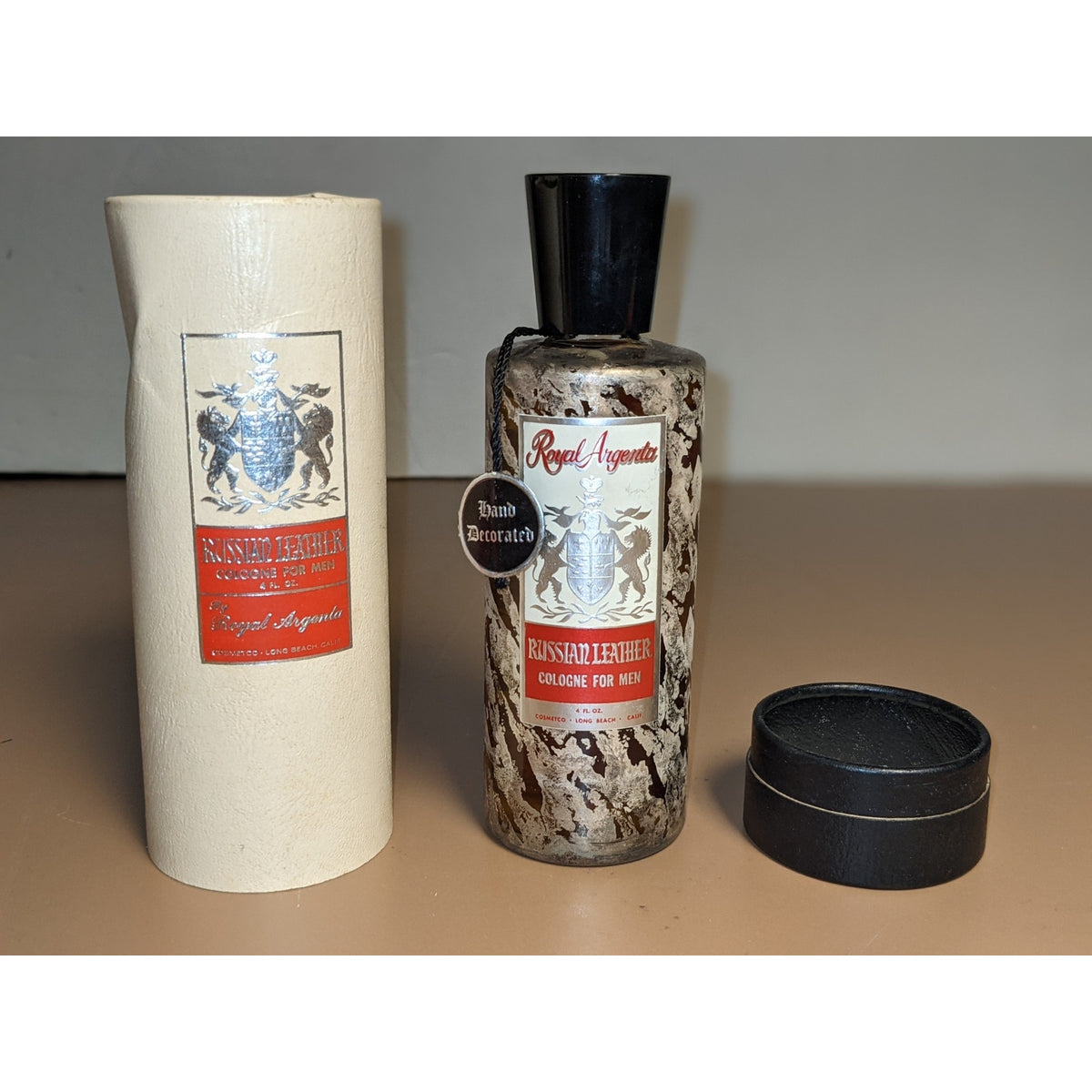 Royal Agenda Vintage Russian Leather Cologne for Men 4 Oz Almost Full Bottle