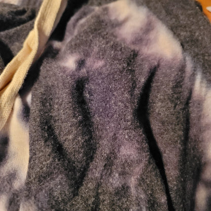 Abound navy tie dye fleece Jogger pants drawstring waist New pockets COZY XS