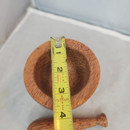 Palmyra Palm Wood Mortar and Pestle Herb Spice