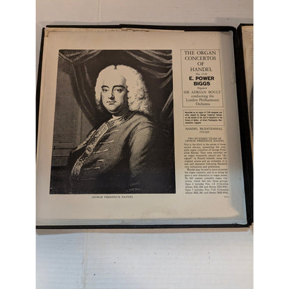Handel Organ Concertos Nos. 13-16 E. Power Biggs Columbia 6-Eye Mono Box Set