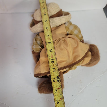 Vintage Boyds Bears Head Bean Collection Gretchen Marie Pearsley Plush With Tag