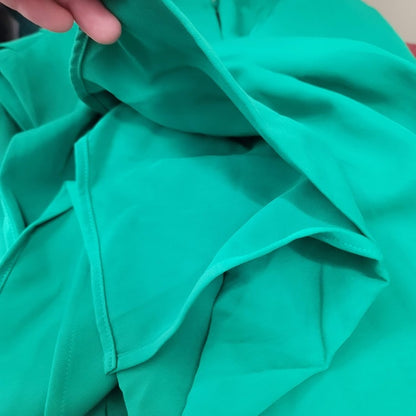 ONE ONE SIX High Cowl Neck Jumpsuit In Emerald Size Medium Pockets Leg Splits