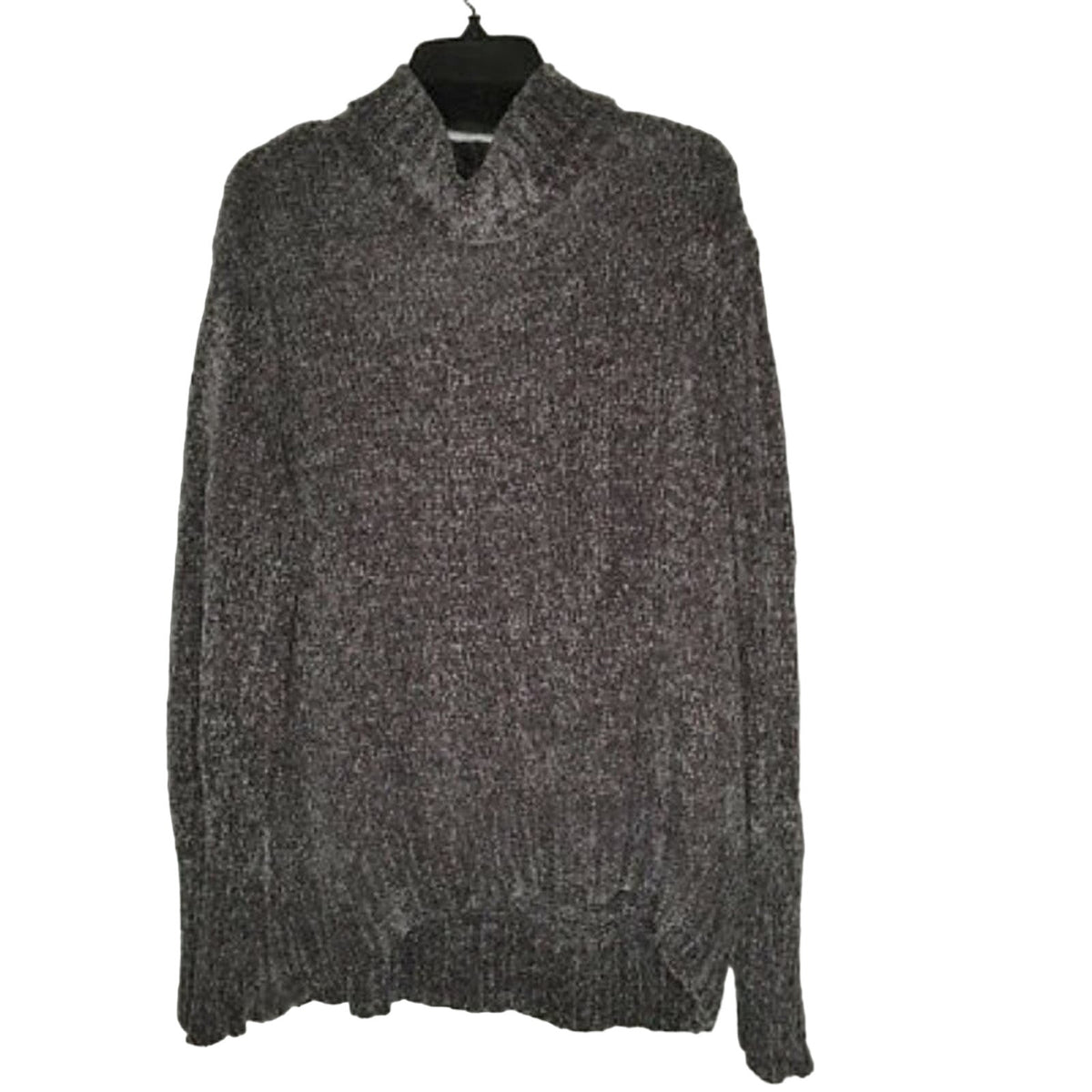 Pleione Pullover Marble Grey Sweater Size LaRGeTurtle neck Long Sleeve NEW cozy