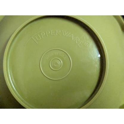 Vintage Tupperware Avocado Green Servalier Square Mixing Bowl No lid Large