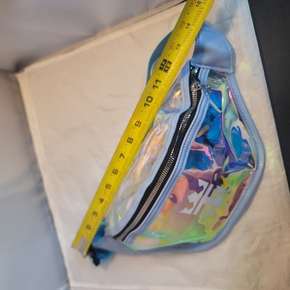 New Royal Caribbean Cruises Fanny Pack Crossbody Clear Irridescent Lt. Blue