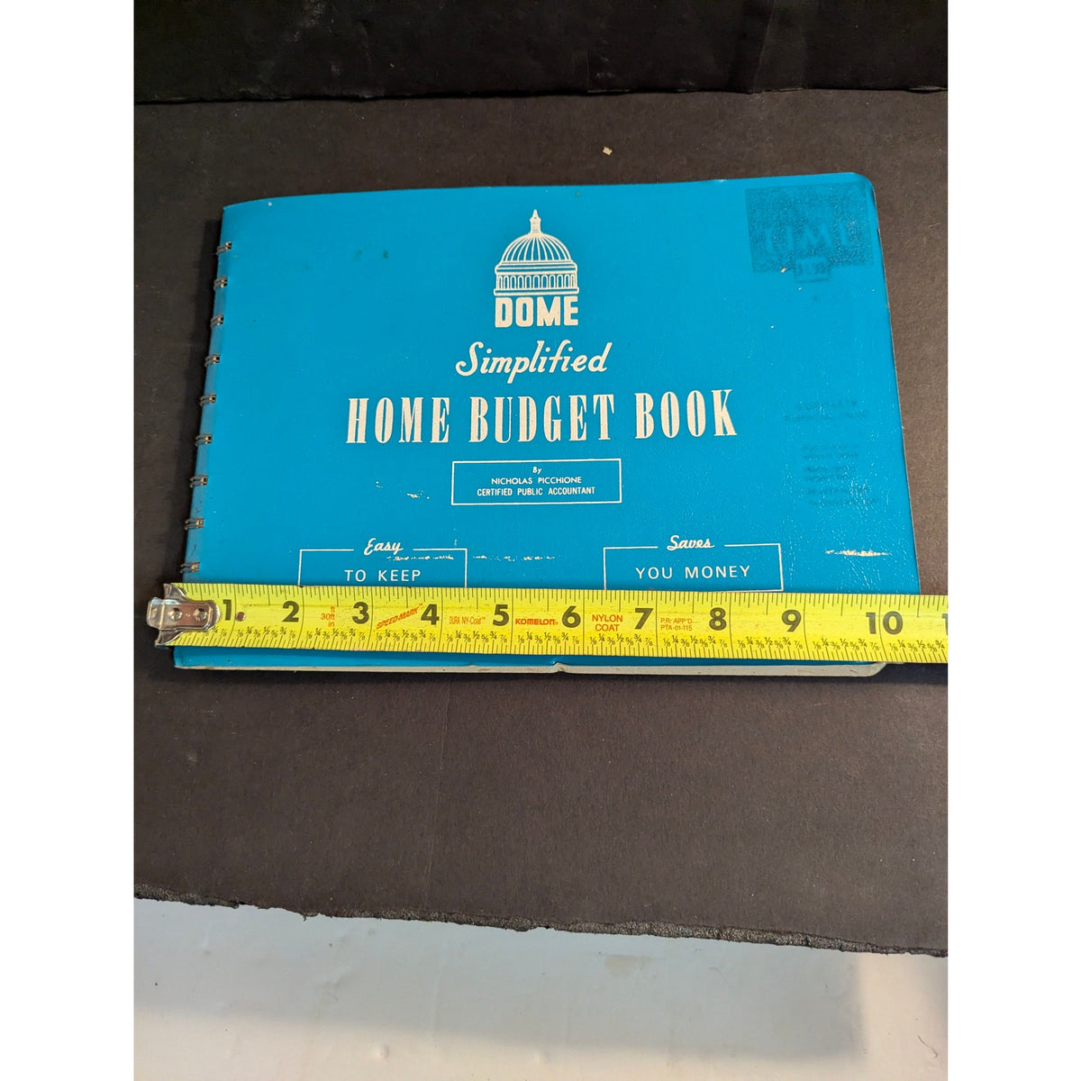 Vintage Dome Simplified Home Budget Book Spiral Bound Accounting Ledger Ephemera