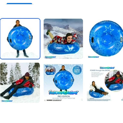 NEW SnowCandy 48" Heavy Duty Pro Series Deluxe Snow Tube Blue PVC