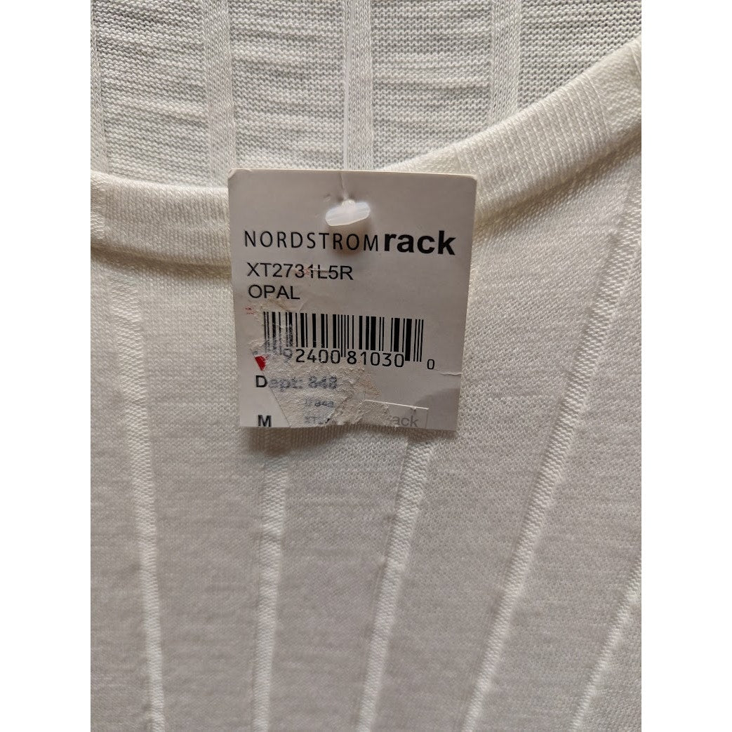 Sanctuary Opal Ribbed Knit Three-Quarter Sleeve Top Size Medium NEW