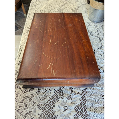 Vintage Holmes & Edwards Wooden Silverware Chest Upcycle project jewelry stash