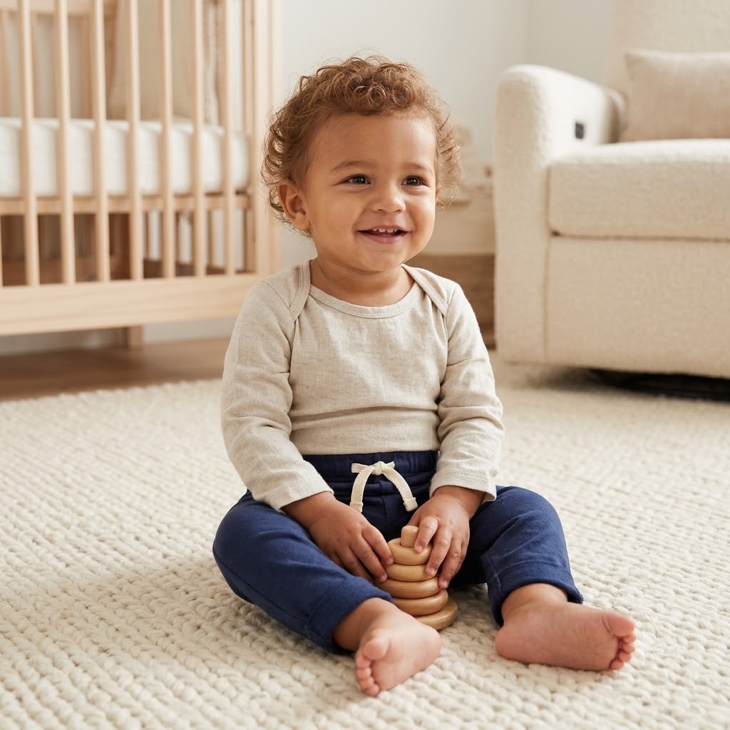 Koala Baby Navy Blue Drawstring Pants - Size 9-12M NWT
