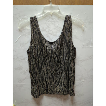 Vintage Onyx Nite Glitter Top Cardigan Set 90s Whimsigoth Metallic Black 2X