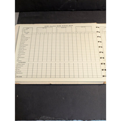 Vintage Dome Simplified Home Budget Book Spiral Bound Accounting Ledger Ephemera