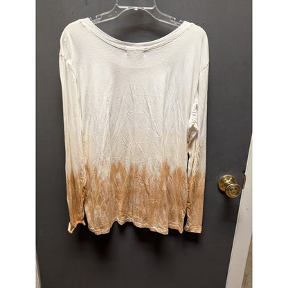 Treasure Bond long sleeve ombre Tshirt Size Large NEW scoop neck soft travel