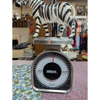 Vintage Ceramic Zebra Figurine Made in Japan Hand Painted 9" collectible NICE