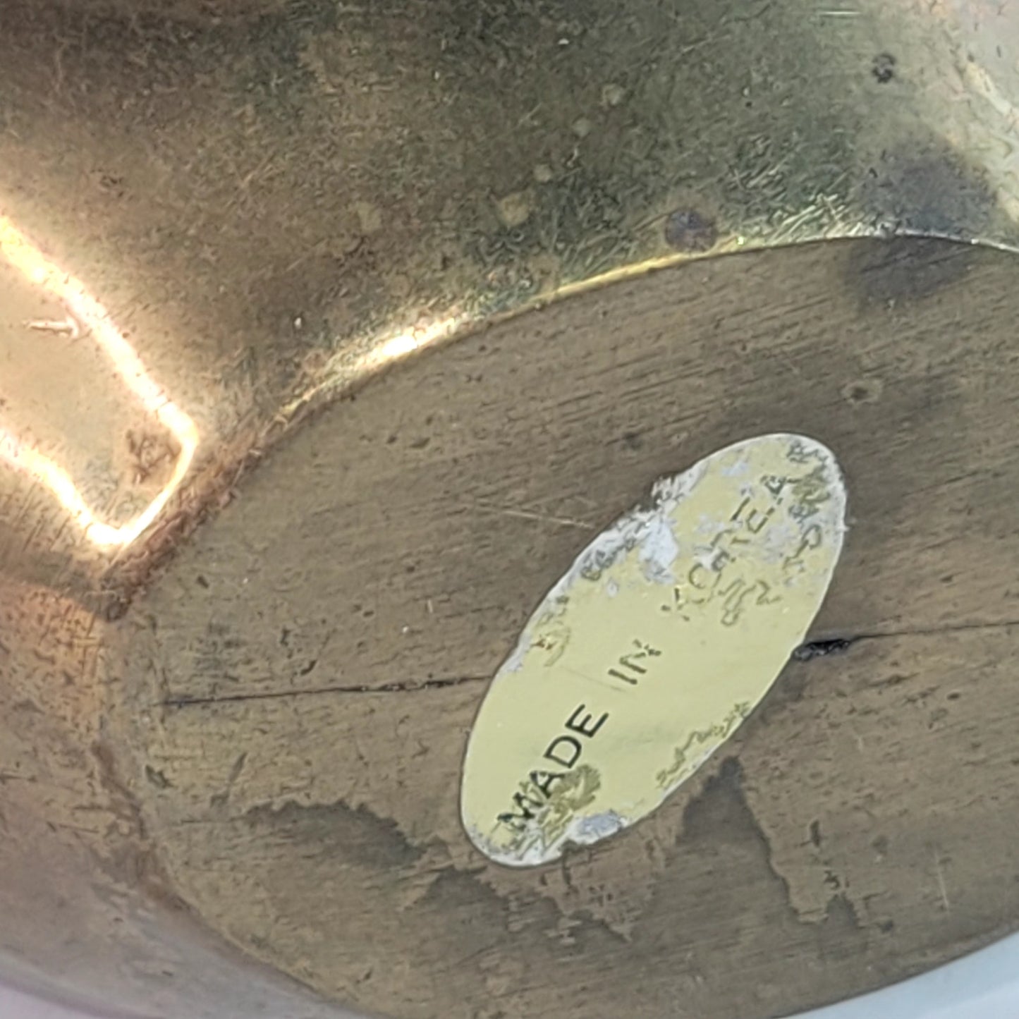 Vintage Brass Swan Pair Korea MCM Mid Century Modern Large Small 8.5" & 5.5"