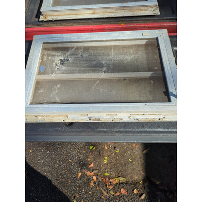 1976 Scotty Serro Camper ORIGINAL Window metal screen aluminum glass SIDE PANEL