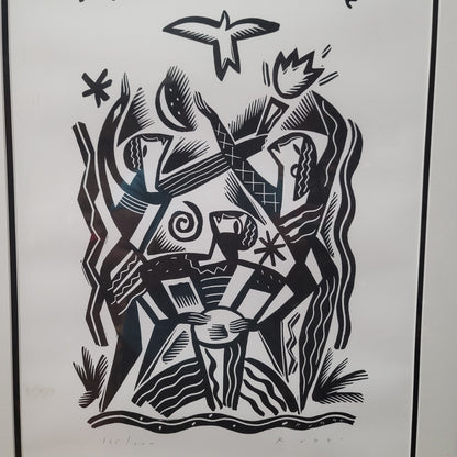 Expressions de liberte'  Russi Print Frame Black White 185/200 FREEDOM SPEECH