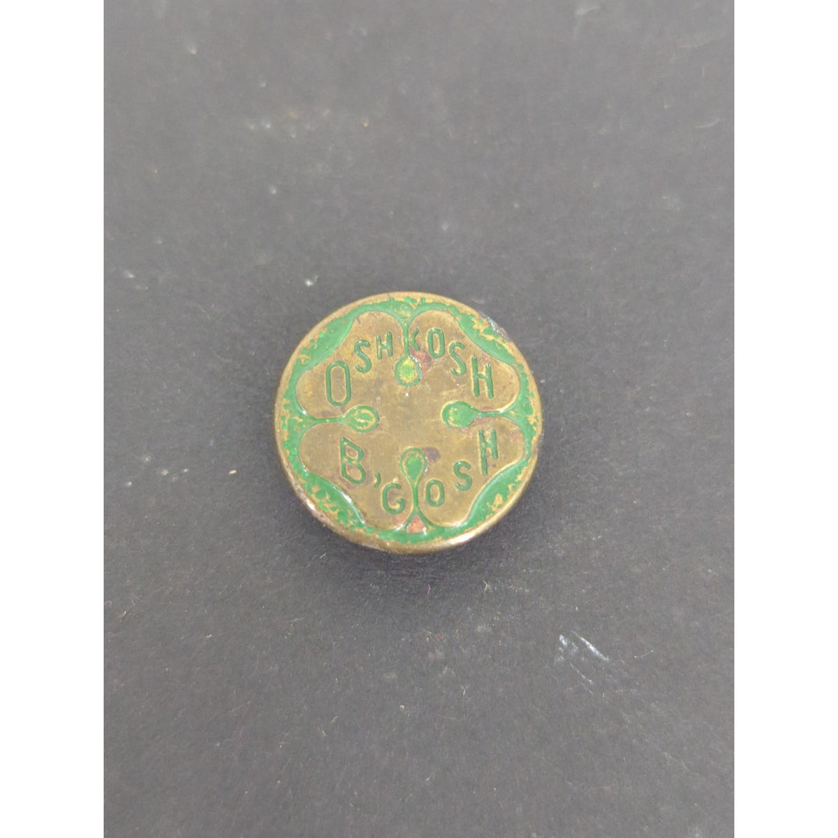 LOT of 10 Antique Vintage Victorian Brass Mixed Materials Buttons ESTATE FIND F