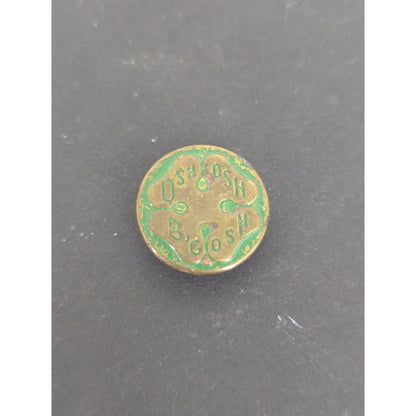 LOT of 10 Antique Vintage Victorian Brass Mixed Materials Buttons ESTATE FIND F