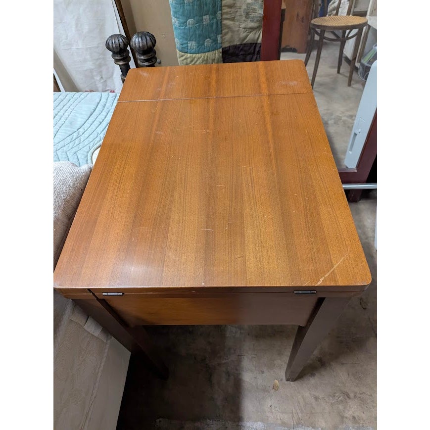 sECONDHAND SANDIES: Wood sewing Cabinet Side Table