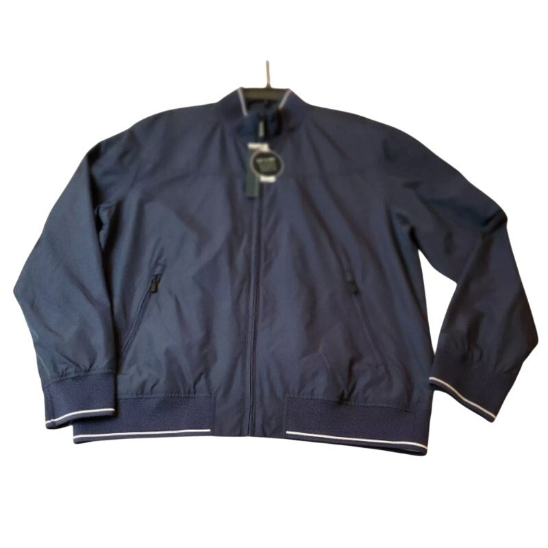 Perry Ellis Lightweight Harrington Zip Jacket Size eXTRA Large blue XL NEW